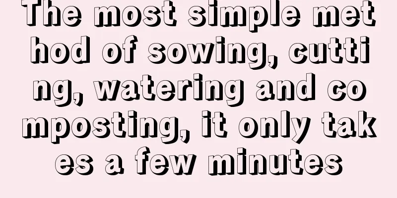 The most simple method of sowing, cutting, watering and composting, it only takes a few minutes