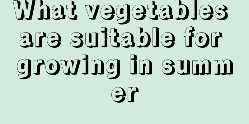 What vegetables are suitable for growing in summer