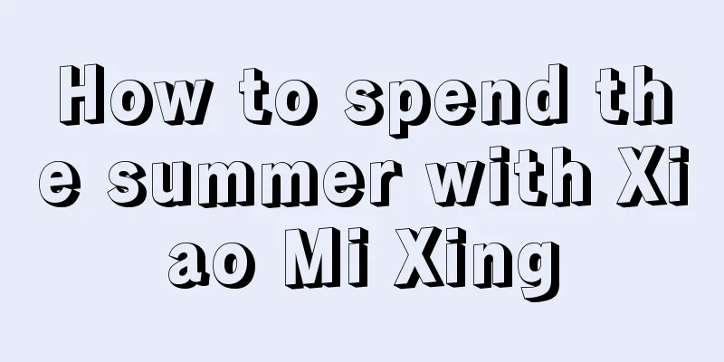 How to spend the summer with Xiao Mi Xing