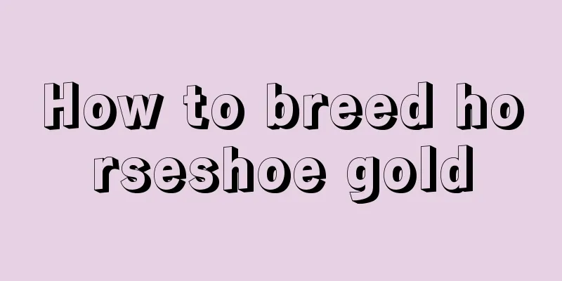 How to breed horseshoe gold