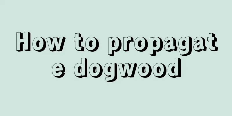 How to propagate dogwood