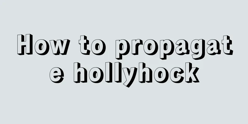 How to propagate hollyhock