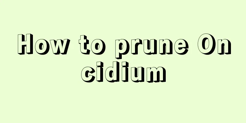 How to prune Oncidium