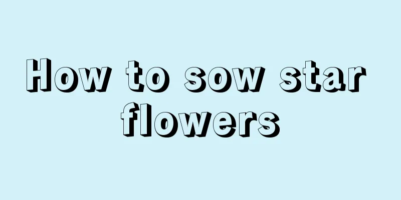 How to sow star flowers