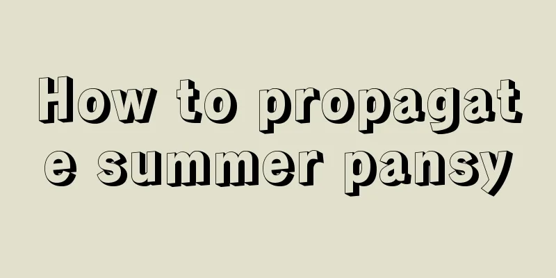 How to propagate summer pansy