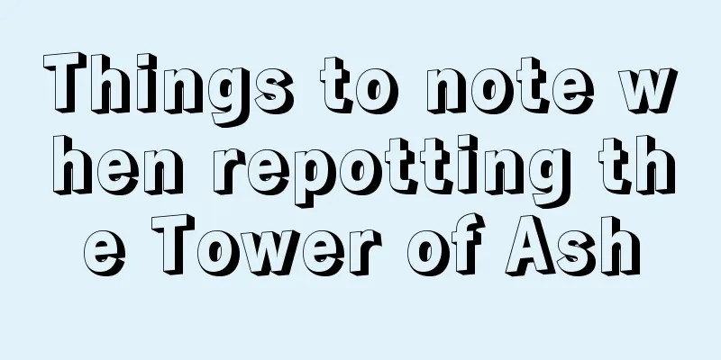 Things to note when repotting the Tower of Ash