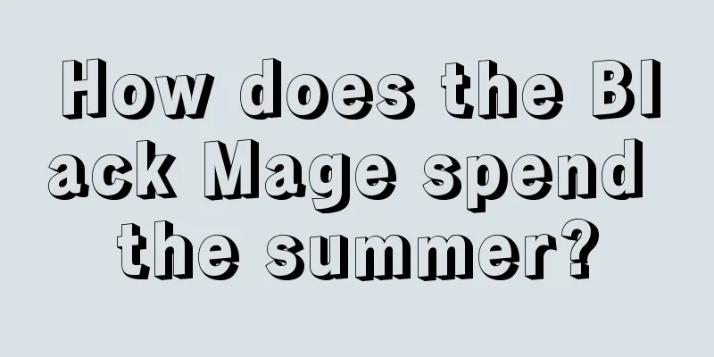 How does the Black Mage spend the summer?