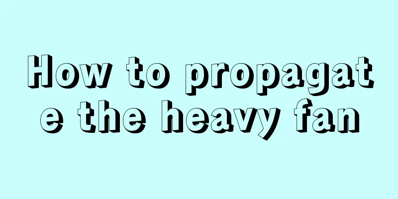 How to propagate the heavy fan