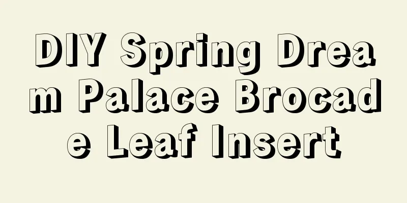 DIY Spring Dream Palace Brocade Leaf Insert