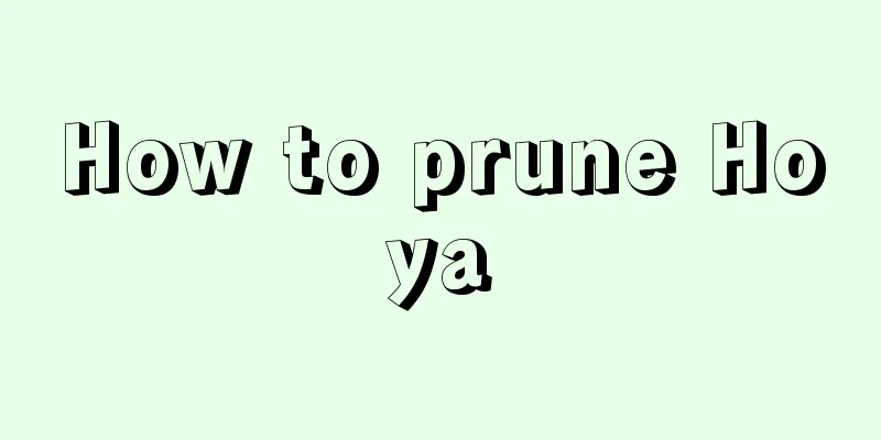 How to prune Hoya