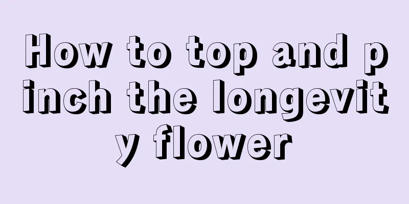 How to top and pinch the longevity flower