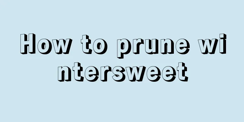 How to prune wintersweet