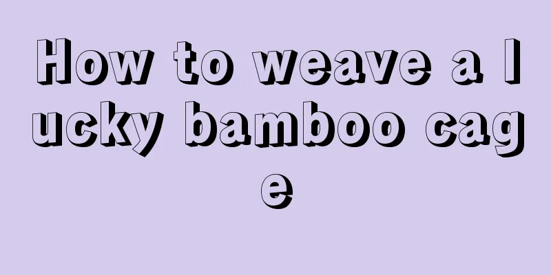 How to weave a lucky bamboo cage