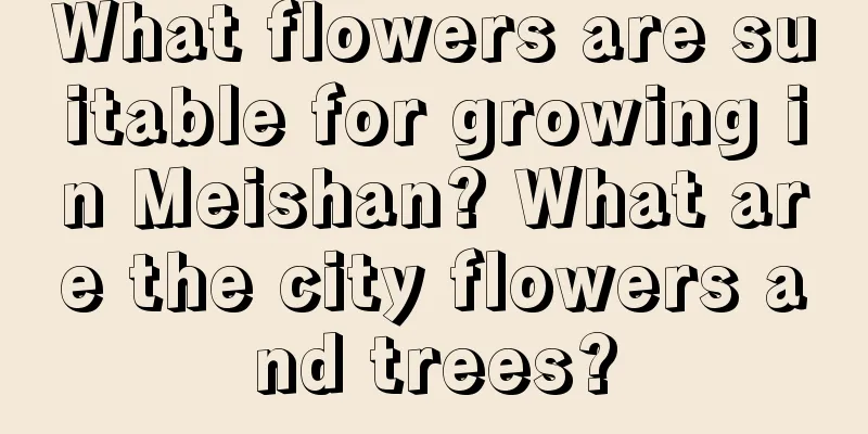 What flowers are suitable for growing in Meishan? What are the city flowers and trees?