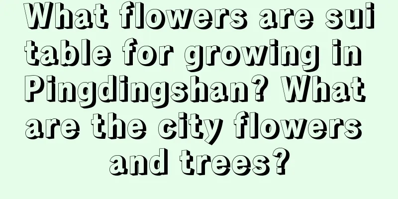 What flowers are suitable for growing in Pingdingshan? What are the city flowers and trees?