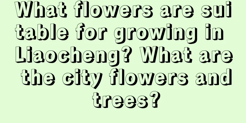 What flowers are suitable for growing in Liaocheng? What are the city flowers and trees?