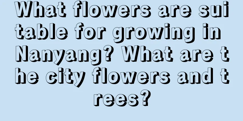 What flowers are suitable for growing in Nanyang? What are the city flowers and trees?