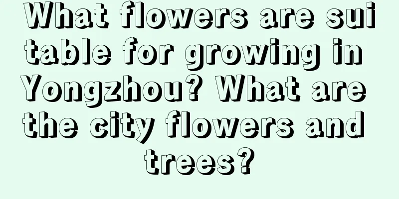 What flowers are suitable for growing in Yongzhou? What are the city flowers and trees?