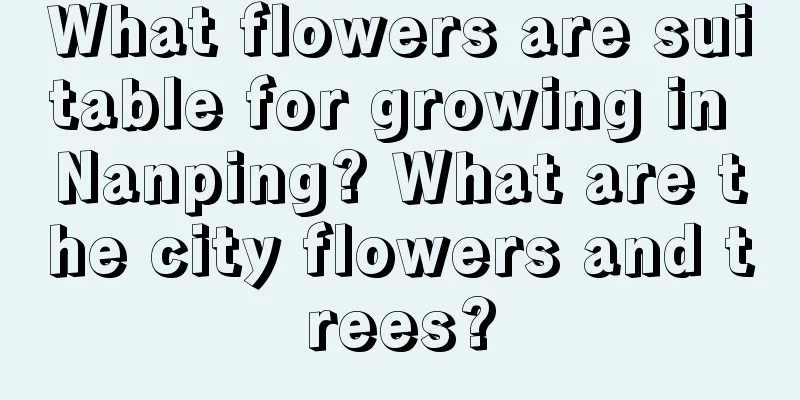 What flowers are suitable for growing in Nanping? What are the city flowers and trees?