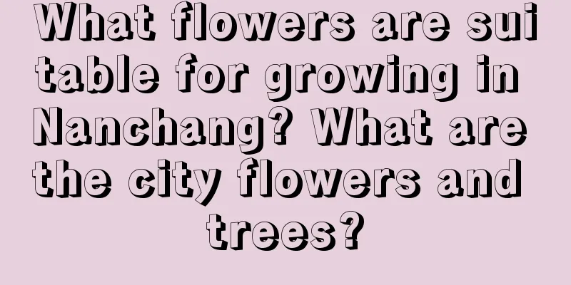 What flowers are suitable for growing in Nanchang? What are the city flowers and trees?