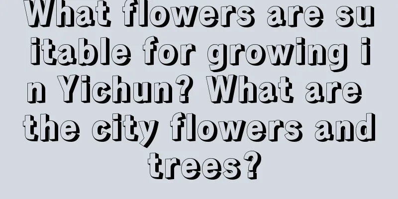 What flowers are suitable for growing in Yichun? What are the city flowers and trees?