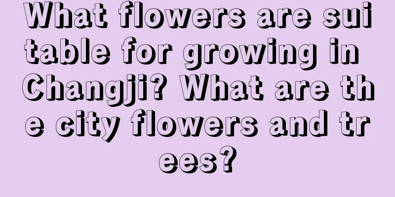 What flowers are suitable for growing in Changji? What are the city flowers and trees?