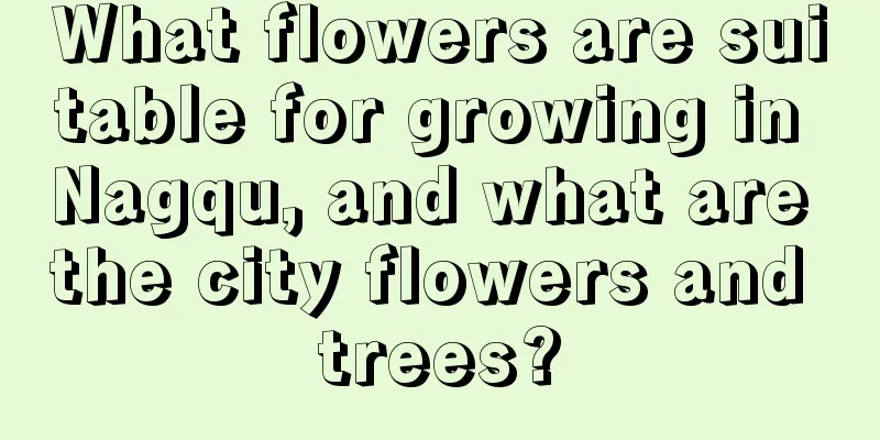 What flowers are suitable for growing in Nagqu, and what are the city flowers and trees?