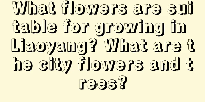 What flowers are suitable for growing in Liaoyang? What are the city flowers and trees?