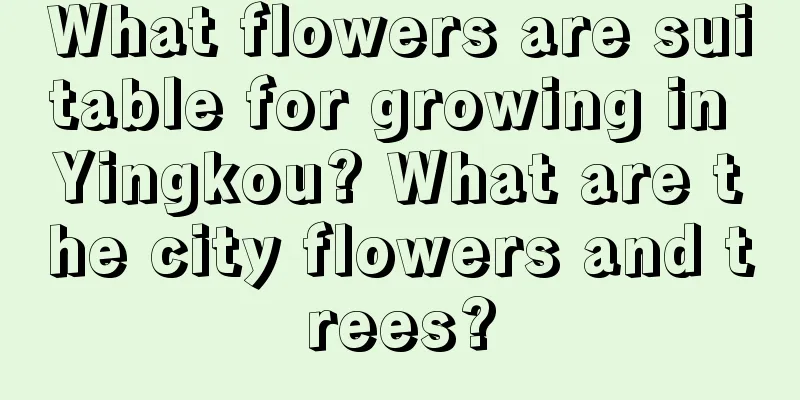 What flowers are suitable for growing in Yingkou? What are the city flowers and trees?