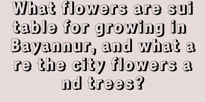 What flowers are suitable for growing in Bayannur, and what are the city flowers and trees?