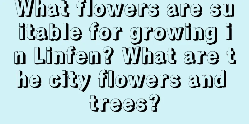 What flowers are suitable for growing in Linfen? What are the city flowers and trees?