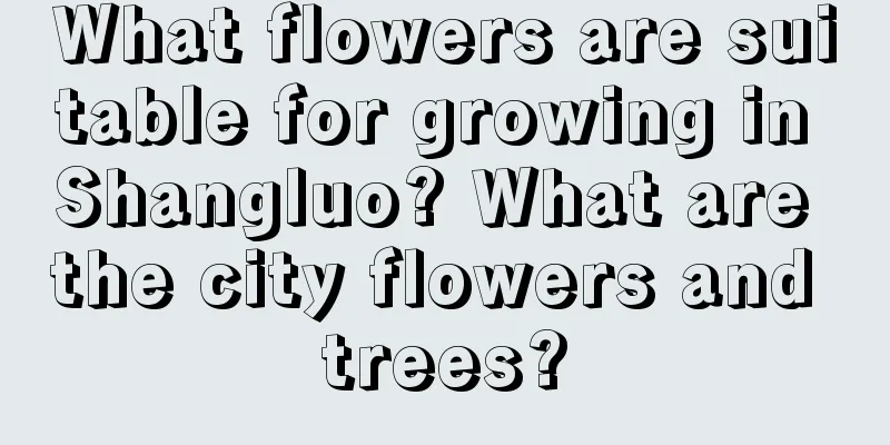 What flowers are suitable for growing in Shangluo? What are the city flowers and trees?