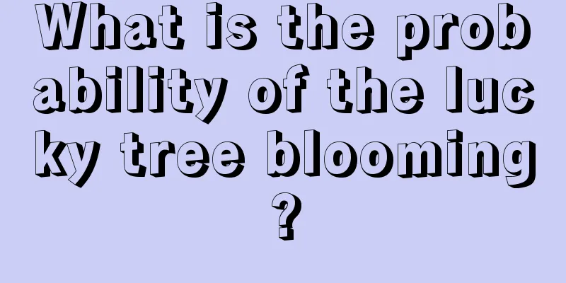 What is the probability of the lucky tree blooming?