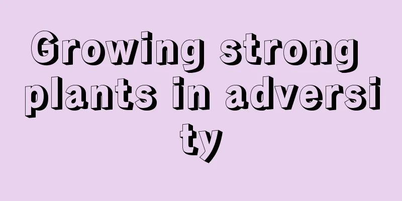 Growing strong plants in adversity