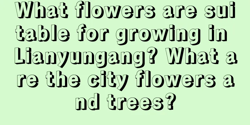 What flowers are suitable for growing in Lianyungang? What are the city flowers and trees?