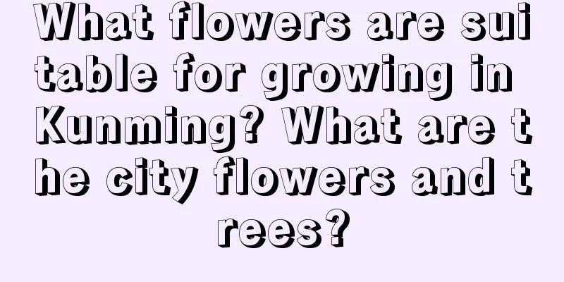 What flowers are suitable for growing in Kunming? What are the city flowers and trees?