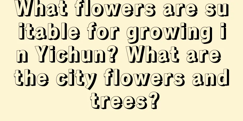 What flowers are suitable for growing in Yichun? What are the city flowers and trees?