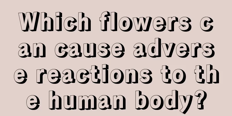 Which flowers can cause adverse reactions to the human body?