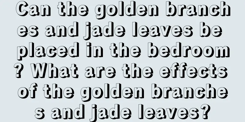 Can the golden branches and jade leaves be placed in the bedroom? What are the effects of the golden branches and jade leaves?