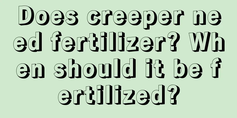 Does creeper need fertilizer? When should it be fertilized?