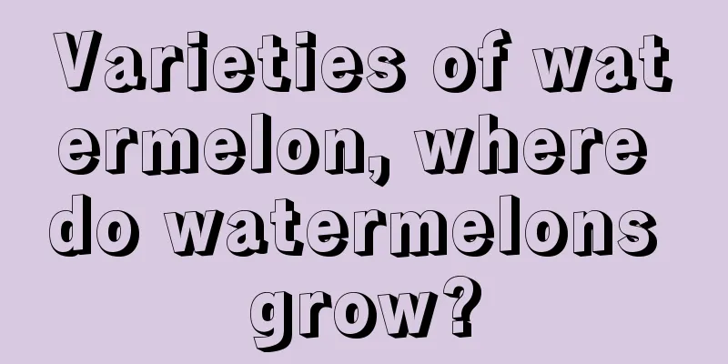 Varieties of watermelon, where do watermelons grow?