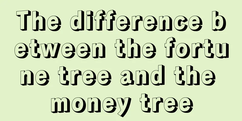 The difference between the fortune tree and the money tree