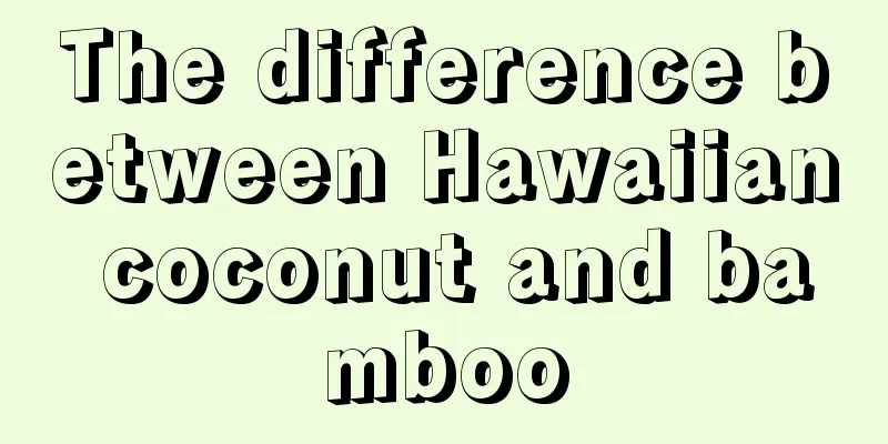 The difference between Hawaiian coconut and bamboo