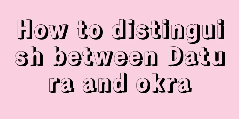 How to distinguish between Datura and okra