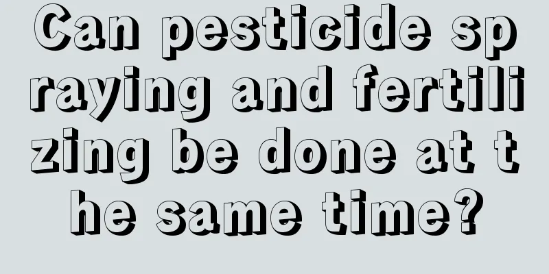 Can pesticide spraying and fertilizing be done at the same time?