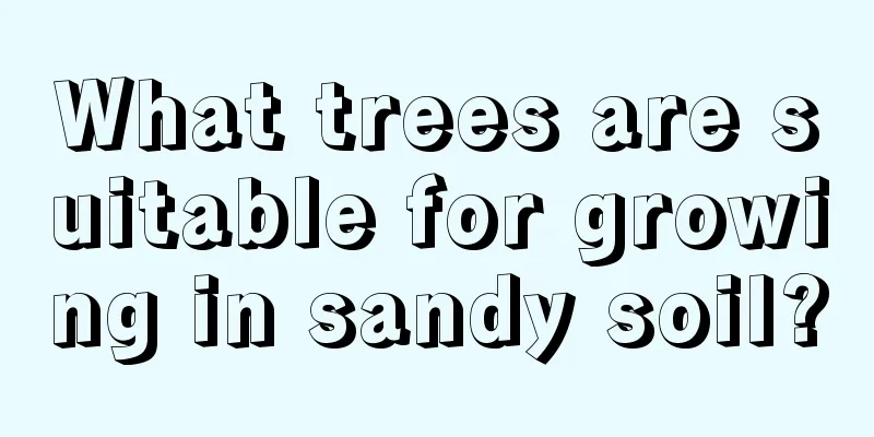 What trees are suitable for growing in sandy soil?