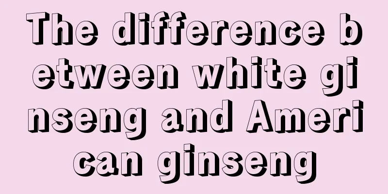 The difference between white ginseng and American ginseng