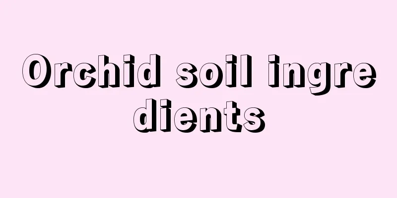 Orchid soil ingredients