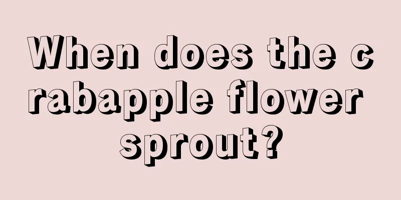 When does the crabapple flower sprout?