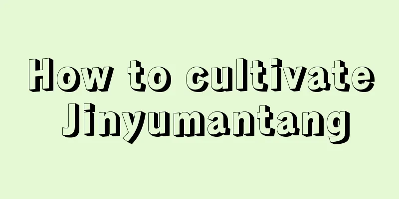 How to cultivate Jinyumantang